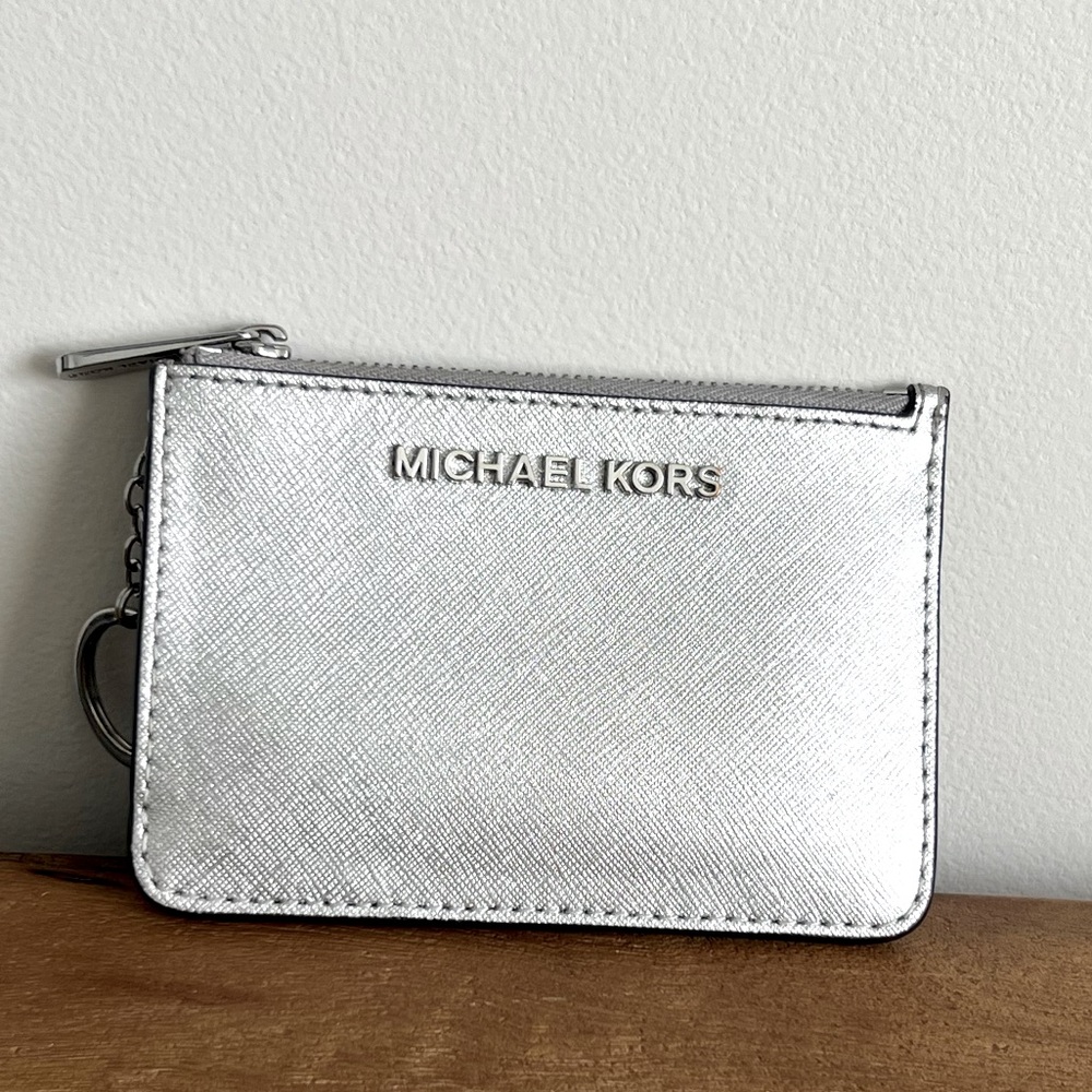 Mini Michael Kors wallet, card case, key chain, card ID holder.